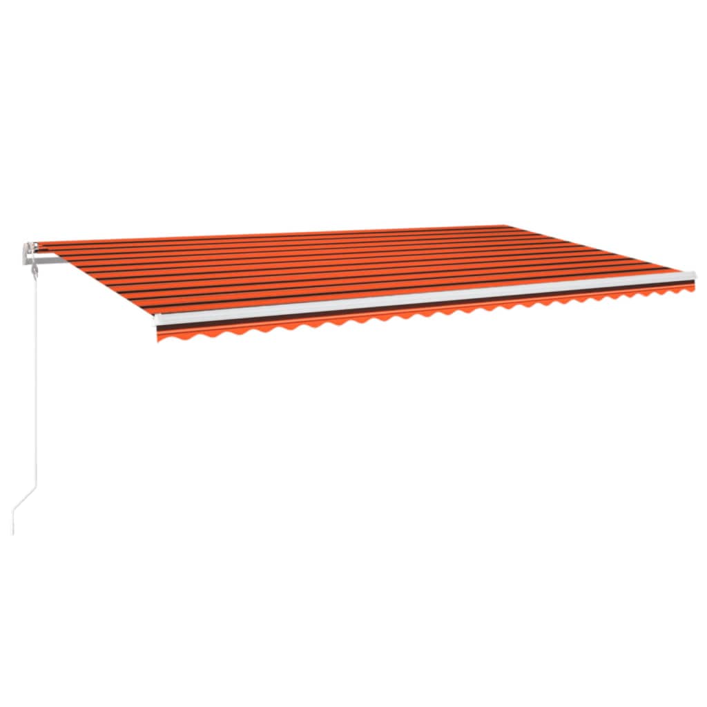 Vidaxl Luifel Automatisk med LED vindsensor 600x300 cm Orange Brown