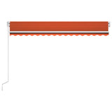 Vidaxl Luifel udvider manuelt 400x350 cm orange og brun