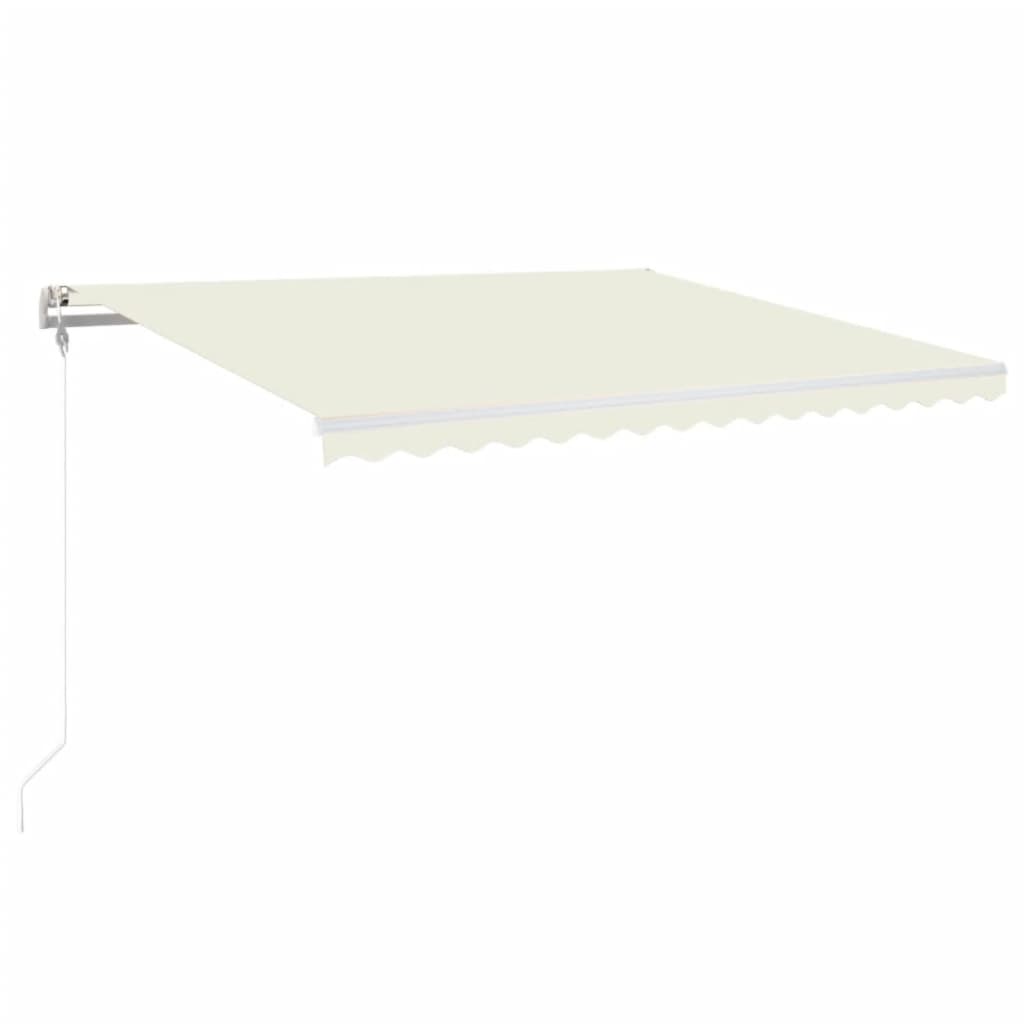 Vidaxl Luifel udvider automatisk 400x350 cm creme -farvet