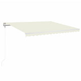 Vidaxl Luifel udvider automatisk 400x350 cm creme -farvet