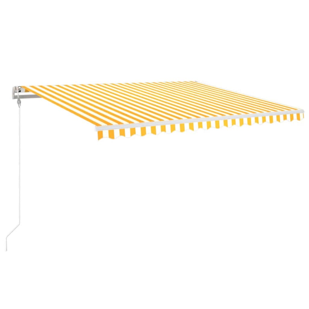 Vidaxl Luifel forlænger automatisk 400x350 cm gul og hvid