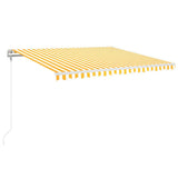 Vidaxl Luifel forlænger automatisk 400x350 cm gul og hvid