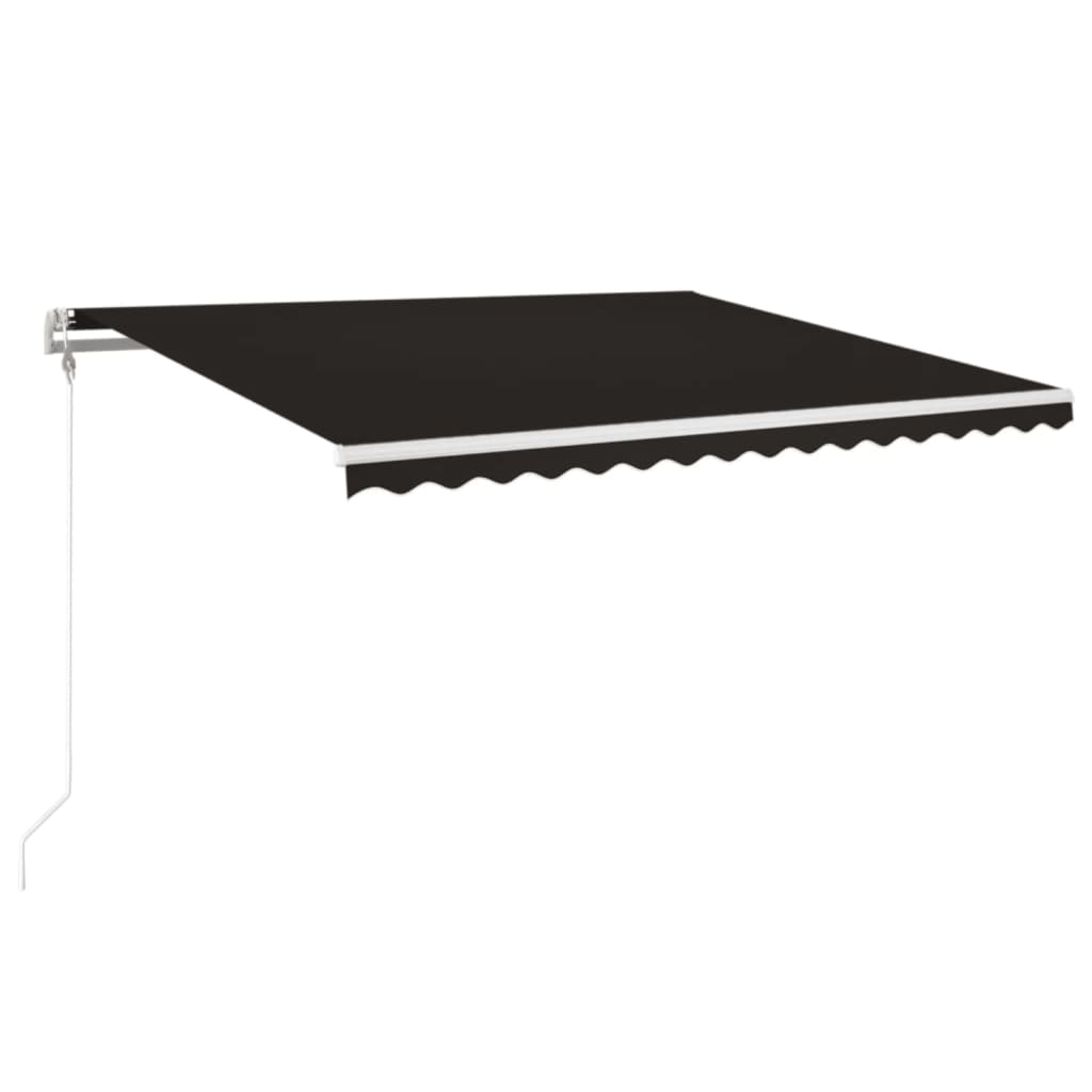 Vidaxl Luifel Automatisk med LED og vindsensor 400x350 cm Anthracite
