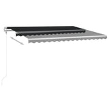 Vidaxl Luifel Automatisk med LED og vindsensor 400x350 cm Anthracite