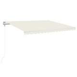 Vidaxl Luifel udvider automatisk 450x350 cm creme -farvet