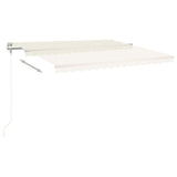 Vidaxl Luifel udvider automatisk 450x350 cm creme -farvet