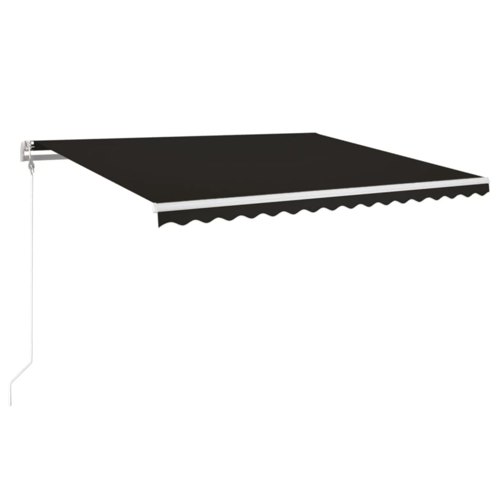Vidaxl Luifel udvider automatisk 450x350 cm antracit -farvet