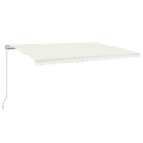Vidaxl Luifel udvider manuelt 500x350 cm creme -farvet