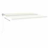 Vidaxl Luifel udvider automatisk 500x350 cm creme -farvet