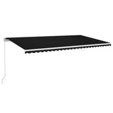 Vidaxl Luifel udvider manuelt 600x350 cm antracit -farvet