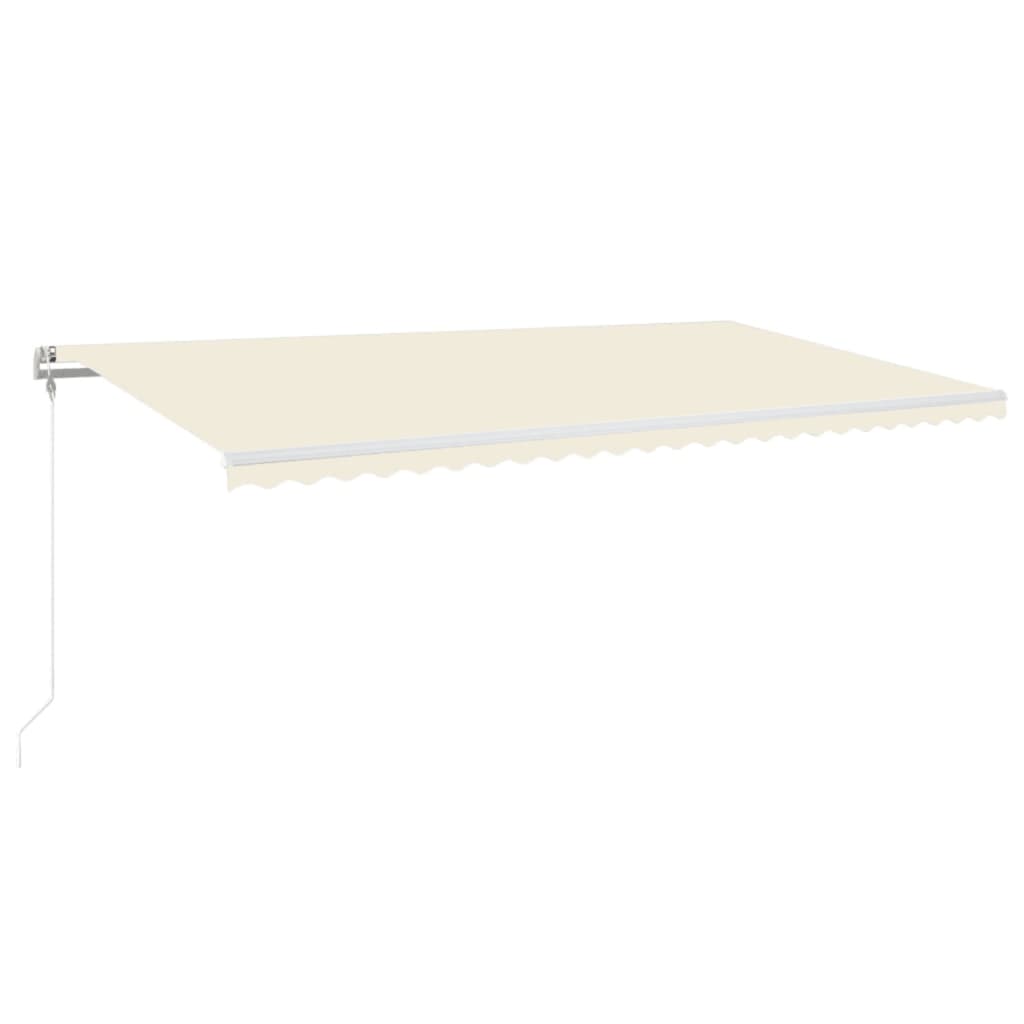Vidaxl Luifel udvider automatisk 600x350 cm creme -farvet