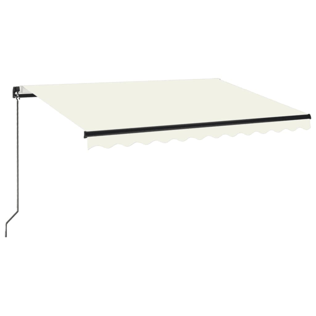 Vidaxl Luifel udvider manuelt 350x250 cm creme -farvet