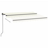 Vidaxl Luifel udvider manuelt 350x250 cm creme -farvet