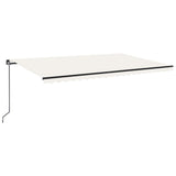 Vidaxl Luifel udvider manuelt 500x300 cm creme -farvet