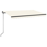 Vidaxl Luifel udvider manuelt 400x350 cm creme -farvet