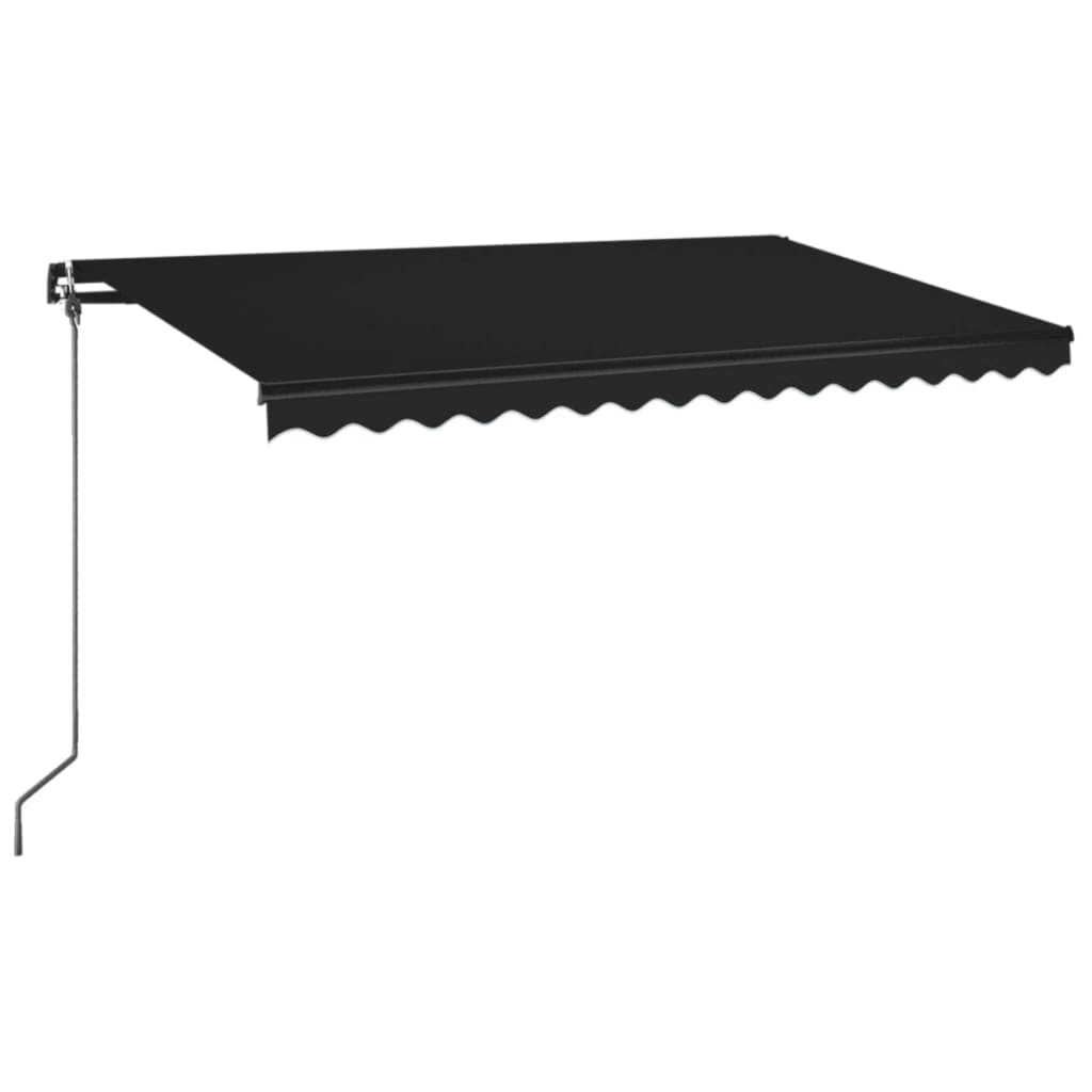 Vidaxl Luifel udvider manuelt 400x350 cm antracit -farvet