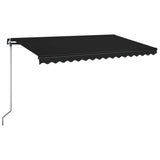 Vidaxl Luifel udvider manuelt 400x350 cm antracit -farvet