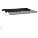Vidaxl Luifel udvider manuelt 400x350 cm antracit -farvet