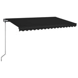 Vidaxl Luifel udvider manuelt 450x350 cm antracit -farvet