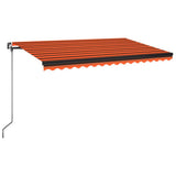 Vidaxl Luifel udvider manuelt 450x350 cm orange og brun
