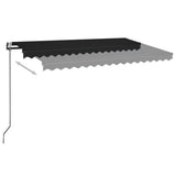 Vidaxl Luifel Automatisk med LED og vindsensor 450x350 cm Anthracite