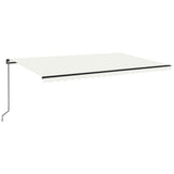 Vidaxl Luifel udvider manuelt 500x350 cm creme -farvet