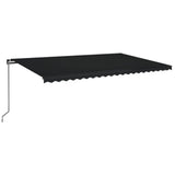 Vidaxl Luifel udvider manuelt 500x350 cm antracit -farvet