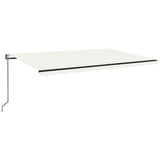 Vidaxl Luifel udvider automatisk 500x350 cm creme -farvet