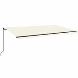 Vidaxl Luifel udvider manuelt 600x350 cm creme -farvet