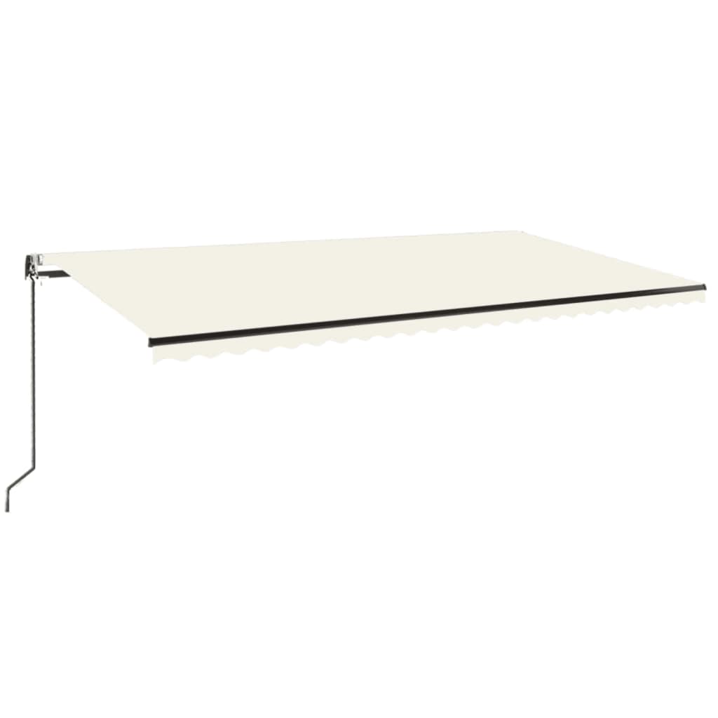 Vidaxl Luifel udvider automatisk 600x350 cm creme -farvet