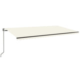 Vidaxl Luifel udvider automatisk 600x350 cm creme -farvet