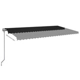 Vidaxl Luifel Automatisk med LED og vindsensor 600x350 cm Anthracite