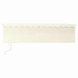 Vidaxl Luifel Automatisk med rulleblind LED vindsensor 5x3 m creme