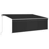 Vidaxl Luifel kan automatisk udvides med rulleblind 4,5x3 m anthracit
