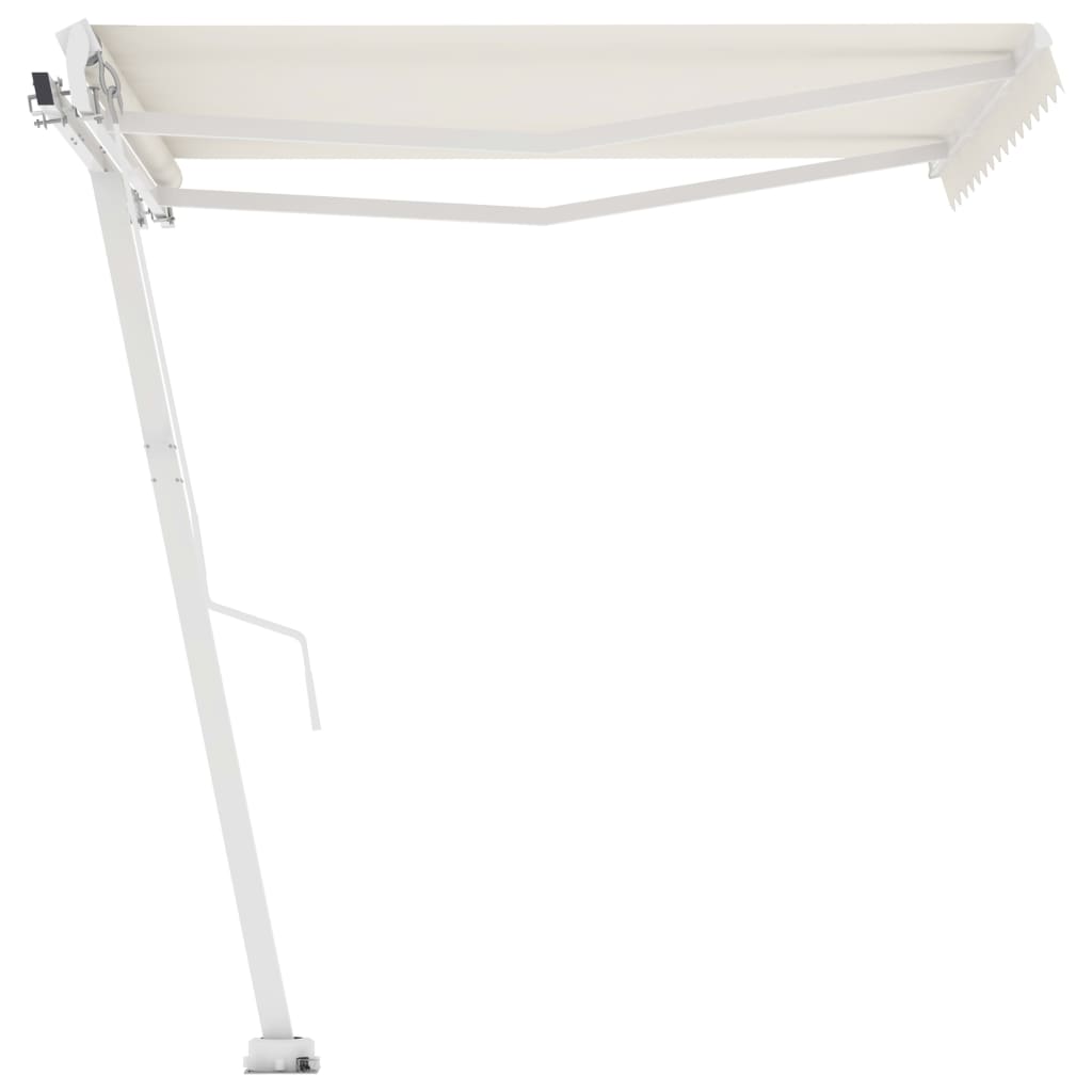 Vidaxl Luifel løsrevet manuelt udvider 350x250 cm creme -farvet
