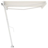 Vidaxl Luifel løsrevet manuelt udvider 350x250 cm creme -farvet