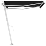 Vidaxl Luifel løsrives manuelt 350x250 cm antracit