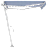 Vidaxl Laifel Automatic med LED og vindsensor 350x250 cm blå hvid
