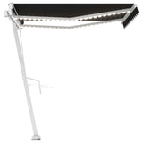 Vidaxl Luifel Automatisk med LED og vindsensor 350x250 cm Anthracite