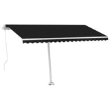 Vidaxl Luifel manuelt kan udvides med LED 400x300 cm anthracitfarve