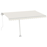 Vidaxl Luifel Frit -stående automatisk 400x300 cm creme -farvet
