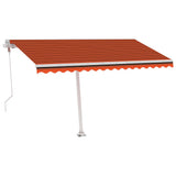 Vidaxl Luifel Automatisk med LED vindsensor 400x300 cm Orange Brown