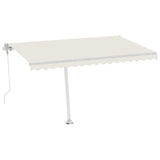Vidaxl Luifel Frit -stående automatisk 450x300 cm creme -farvet