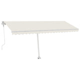 Vidaxl Luifel Frit -stående automatisk 500x300 cm creme -farvet