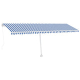 Vidaxl Luifel løsrevet manuelt 600x300 cm blå og hvid