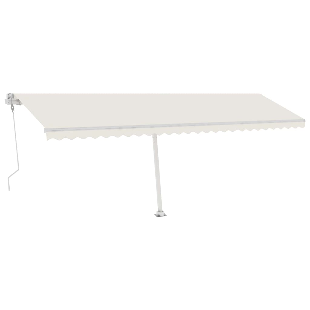 Vidaxl Luifel Frit -stående automatisk 600x300 cm creme -farvet