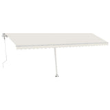 Vidaxl Luifel Frit -stående automatisk 600x300 cm creme -farvet