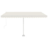Vidaxl Luifel løsrevet manuelt udvider 400x350 cm creme -farvet
