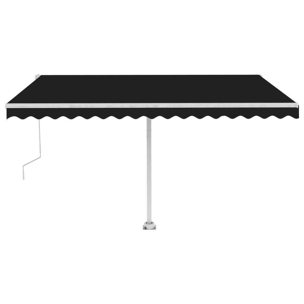 Vidaxl Luifel Automatisk med LED og vindsensor 400x350 cm Anthracite