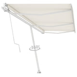 Vidaxl Luifel FREESIDE AUTOMATISK 600X350 CM CREAM -FARVET